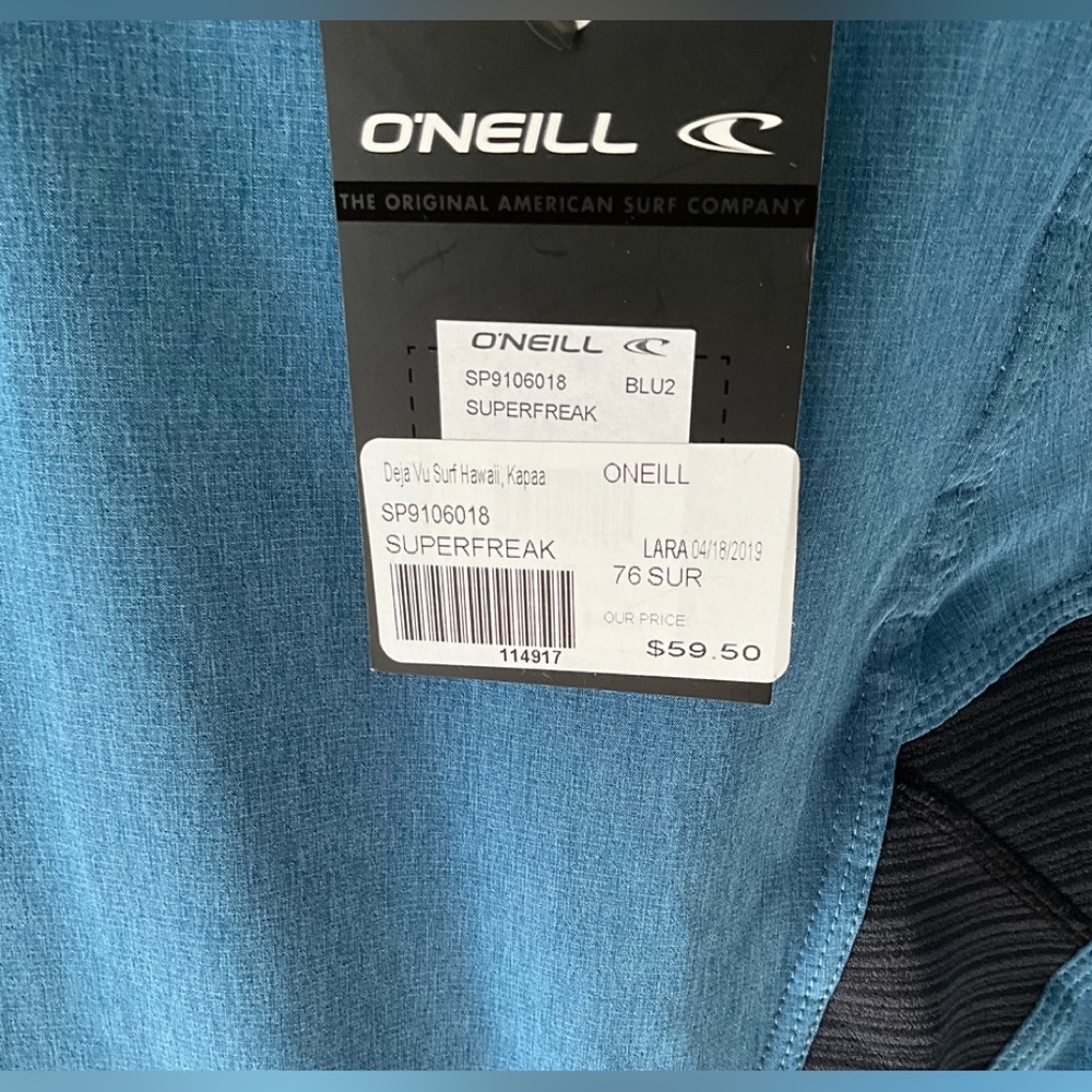 NWT‎ Men's O'Neill Superfreak Boardshorts Size 38 - Picture 6 of 8